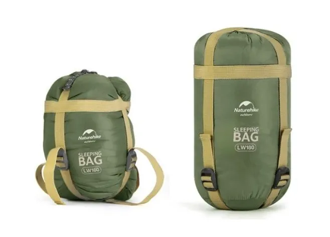 Спальный мешок Naturehike LW180 Mini NH21MSD04, правый, XL, темно-зеленый Фото 3